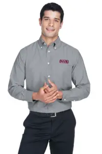 NVR Inc - Harriton Men's Long-Sleeve Oxford with Stain-Release