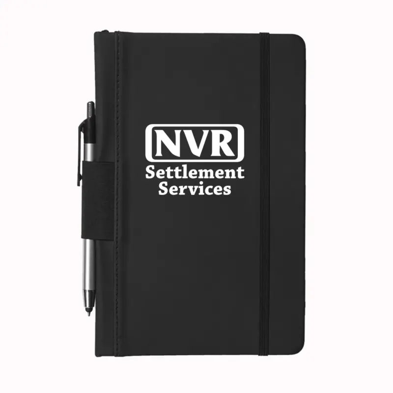 NVR Settlement Services - 5""x9"" Executive Notebooks with Pen