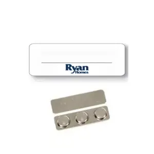 Ryan Homes - Name Badge White Metal