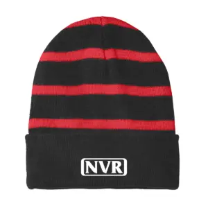 NVR Inc - Embroidered Sport-Tek Striped Beanie w/Solid Band