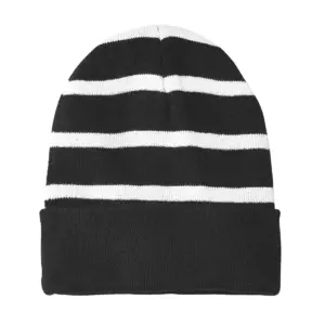 Ryan Homes - Embroidered Sport-Tek Striped Beanie w/Solid Band
