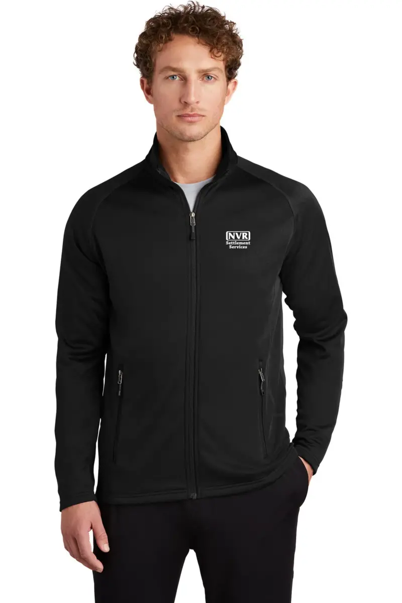 NVR Settlement Services - Eddie Bauer Men's Smooth Fleece Base Layer Full-Zip