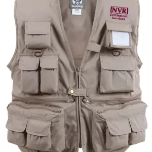 NVR Settlement Services - Uncle Milty's Khaki Travel Vest Min 12 pcs