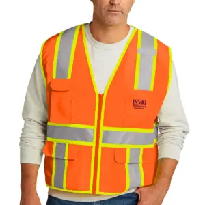 NVR Settlement Services - CornerStone ANSI 107 Class 2 Surveyor Zippered Two-Tone Vest