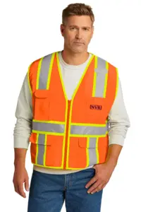 NVR Inc - CornerStone ANSI 107 Class 2 Surveyor Zippered Two-Tone Vest