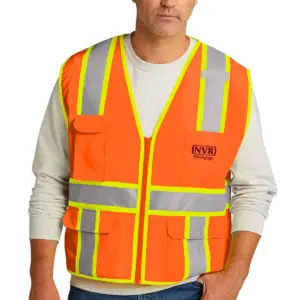 NVR Mortgage - CornerStone ANSI 107 Class 2 Surveyor Zippered Two-Tone Vest