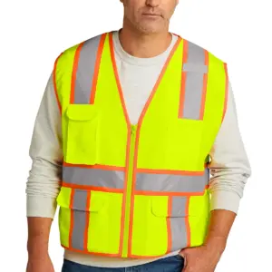 Heartland Homes - CornerStone ANSI 107 Class 2 Surveyor Zippered Two-Tone Vest