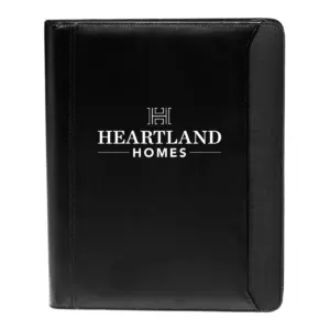 Heartland Homes - Textured Accent Zippered Portfolios (10.25""x12.5"")