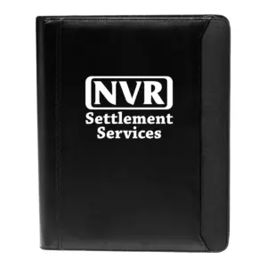 NVR Settlement Services - Textured Accent Zippered Portfolios (10.25""x12.5"")