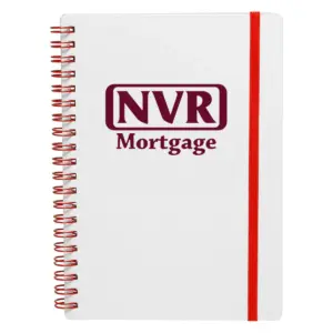 NVR Mortgage - White Spiral Notebook w/ Colored Accents