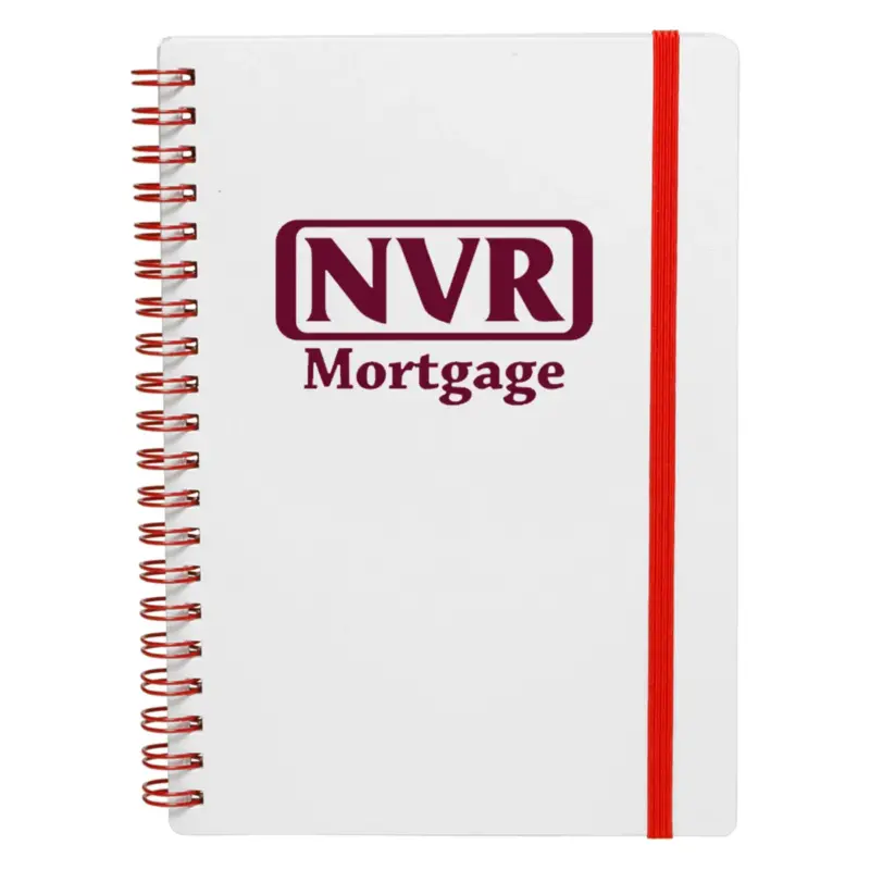 NVR Mortgage - White Spiral Notebook w/ Colored Accents