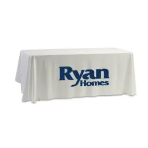 Ryan Homes - 8' Dye Sub Tablecloth (Non Fitted) White