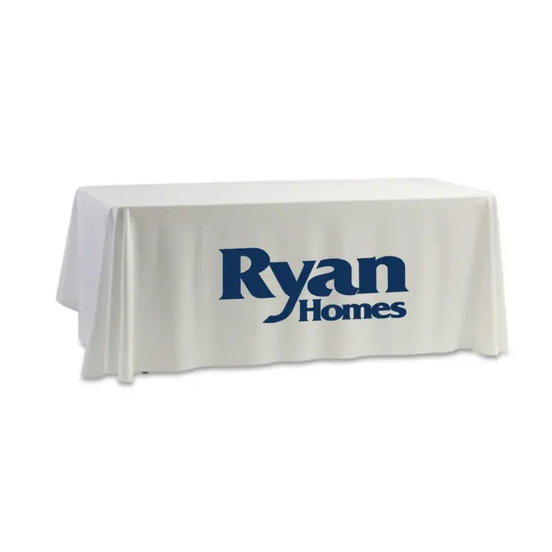Ryan Homes - 8' Dye Sub Tablecloth (Non Fitted) White