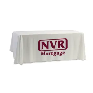 NVR Mortgage - 8' Dye Sub Tablecloth (Non Fitted) White