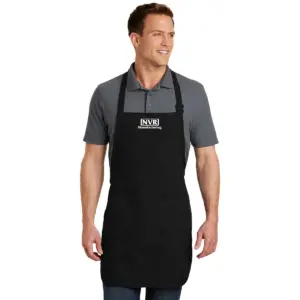 NVR Manufacturing - Embroidered Port Authority Full Length Apron w/Pouch Pocket