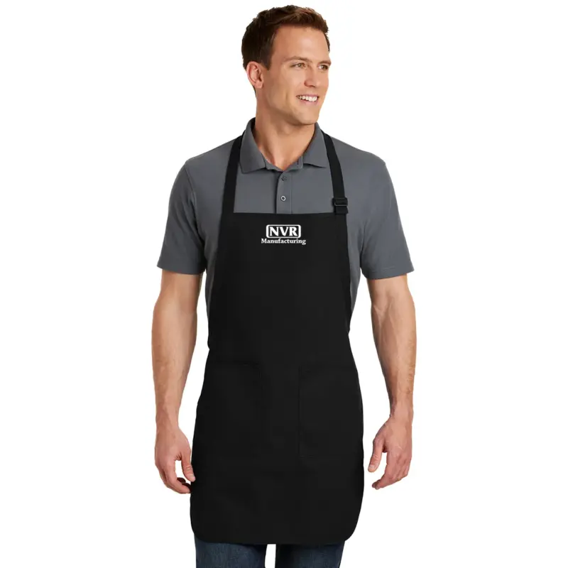 NVR Manufacturing - Embroidered Port Authority Full Length Apron w/Pouch Pocket
