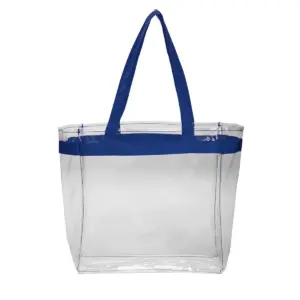 NVR Mortgage - Color Handles Clear Plastic Tote Bags