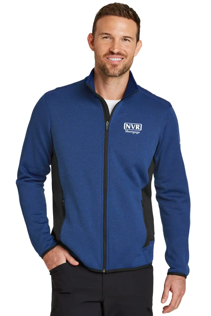 NVR Mortgage - Eddie Bauer Men's Full-Zip Heather Stretch Fleece Jacket