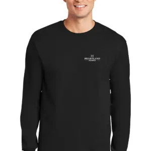 Heartland Homes - Gildan Long Sleeve 100% Cotton Preshrunk Shirt Min 12 pcs