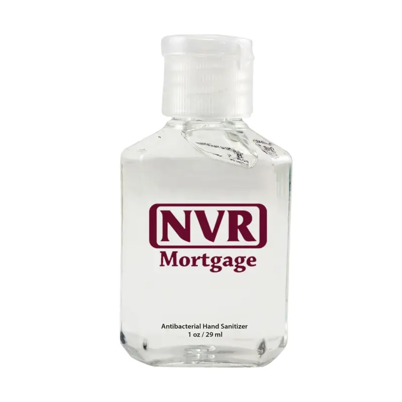 NVR Mortgage - Antibacterial Hand Sanitizer Gel on White Label