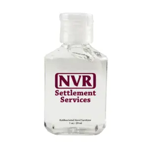 NVR Settlement Services - Antibacterial Hand Sanitizer Gel on White Label