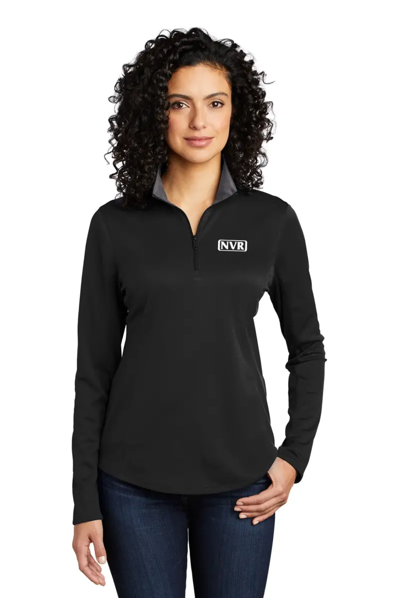 NVR Inc - Port Authority Ladies Silk Touch Performance 1/4-Zip Shirt