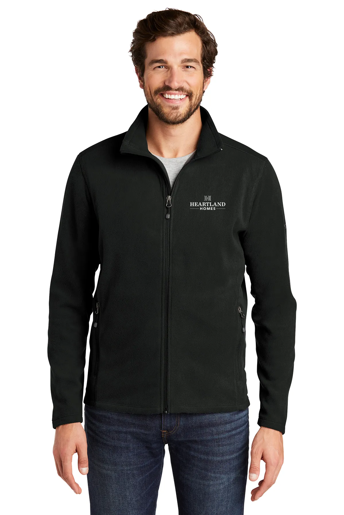 Heartland Homes Eddie Bauer Men s Full Zip Microfleece Jacket NVR Inc. Branding e Store