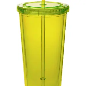 NVR Manufacturing - 20 Oz. Double Wall Acrylic Bottles w/Straws