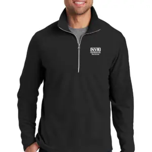 NVR Settlement Services - Port Authority Men's Microfleece 1/2-Zip Pullover Sweater
