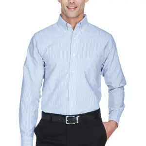 NVHomes - ULTRACLUB Men's Classic Wrinkle-Resistant Long-Sleeve Oxford