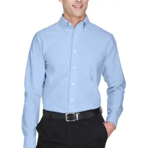 NVHomes - ULTRACLUB Men's Classic Wrinkle-Resistant Long-Sleeve Oxford