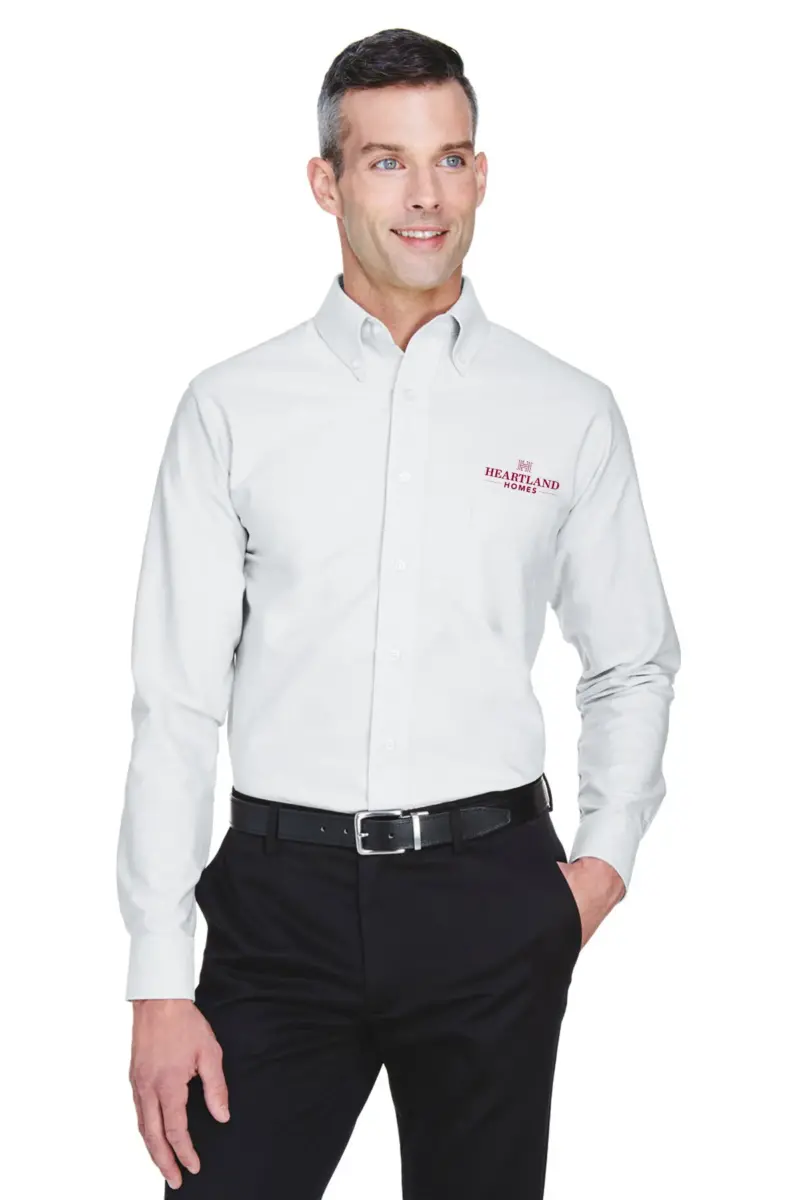 Heartland Homes - ULTRACLUB Men's Classic Wrinkle-Resistant Long-Sleeve Oxford