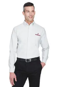 NVHomes - ULTRACLUB Men's Classic Wrinkle-Resistant Long-Sleeve Oxford