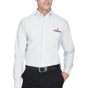 NVHomes - ULTRACLUB Men's Classic Wrinkle-Resistant Long-Sleeve Oxford