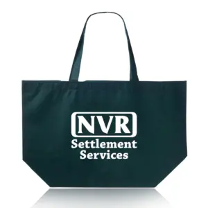 NVR Settlement Services - Budget Non-Woven Shopper Tote Bags (20""x13"")