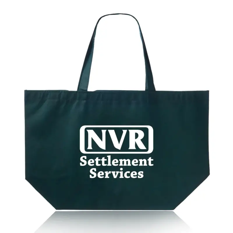 NVR Settlement Services - Budget Non-Woven Shopper Tote Bags (20""x13"")