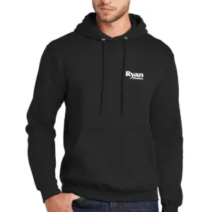 ryan homes port & company men's core fleece pullover hooded sweatshirt