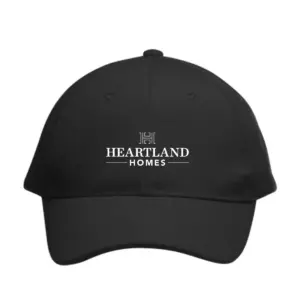 Heartland Homes - Embroidered 6 Panel Buckle Baseball Caps (Min 12 pcs)