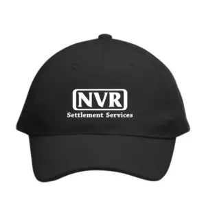 NVR Settlement Services - Embroidered 6 Panel Buckle Baseball Caps (Min 12 pcs)