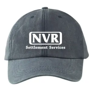 NVR Settlement Services - Embroidered Lynx Washed Cotton Baseball Caps (Min 12 pcs)