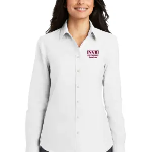 NVR Settlement Services - Ladies Port Authority SuperPro Oxford Shirt
