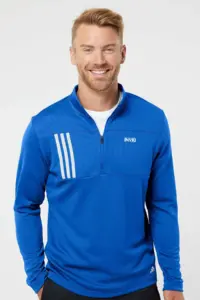 NVR Inc - Adidas® 3-Stripes Double Knit Quarter-Zip Pullover