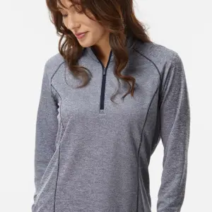 NVR Mortgage - Adidas - Women's Space Dyed Quarter-Zip Pullover