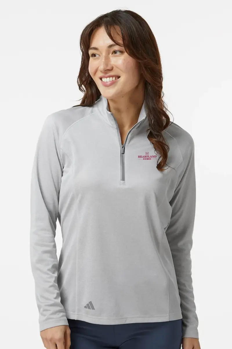 Heartland Homes - Adidas - Women's Space Dyed Quarter-Zip Pullover