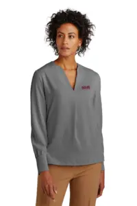 NVR Inc - Brooks Brothers® Women’s Open-Neck Satin Blouse