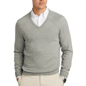 Heartland Homes - Brooks Brothers® Cotton Stretch V-Neck Sweater