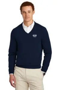 NVR Settlement Services - Brooks Brothers® Cotton Stretch V-Neck Sweater