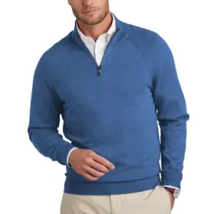 NVR Settlement Services - Brooks Brothers® Cotton Stretch 1/4-Zip Sweater