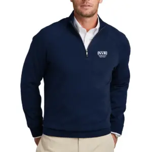 NVR Settlement Services - Brooks Brothers® Cotton Stretch 1/4-Zip Sweater