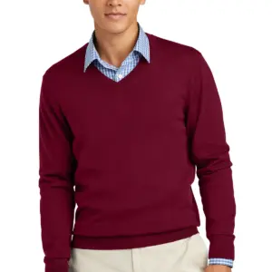 NVR Settlement Services - Brooks Brothers ® Washable Merino V-Neck Sweater